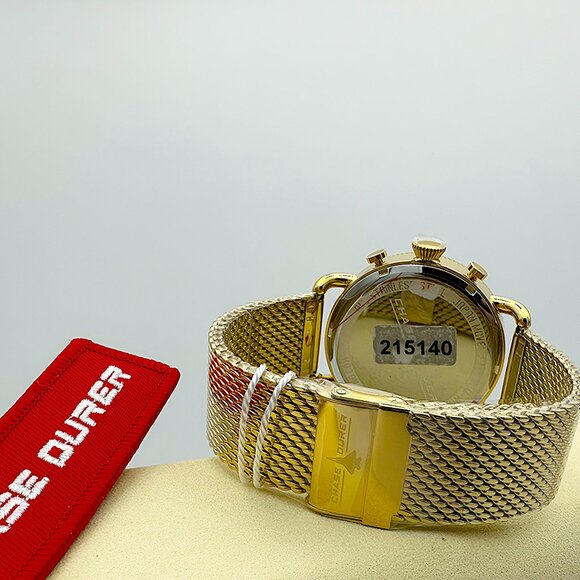 Invicta Chase Durer Flight Aviator 44MM Gold-Tone Case Green Dial Chrono Watch - Picture 7 of 8